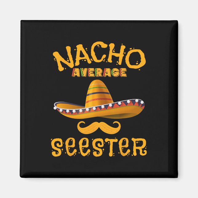Imã Seester Funny Irmã Mexicana Piada Humor Cinco De M (Frente)