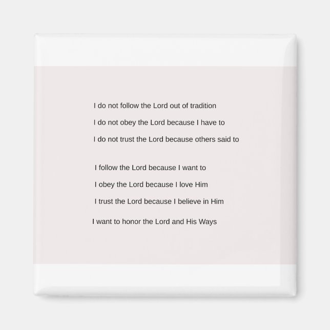 Imã Seguir Obey Trust (Frente)