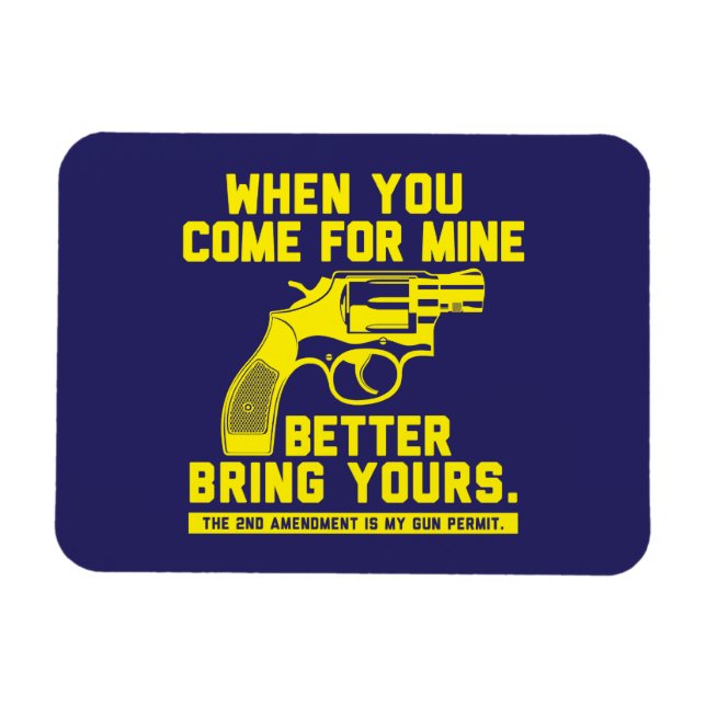 Ímã Segunda Emenda Gun Rights Magnet (Horizontal)