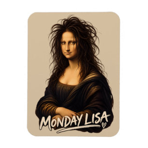 Ímã Segunda-feira Lisa Arte Divertida do Renascimento