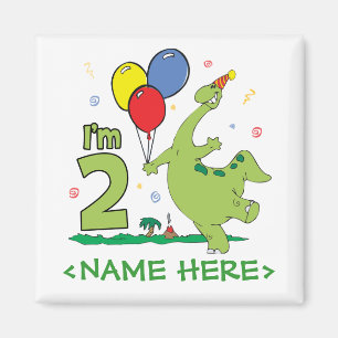 Imã segundo aniversário Dino