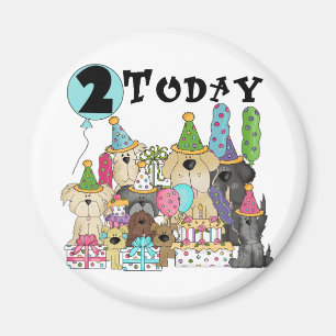 Imã Segundos aniversários e presentes de Camiseta