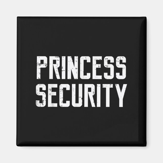Imã Segurança de Princesa de Halloween Roupa Divertida (Frente)