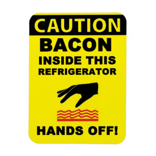 Ímã Segurança do bacon do refrigerador