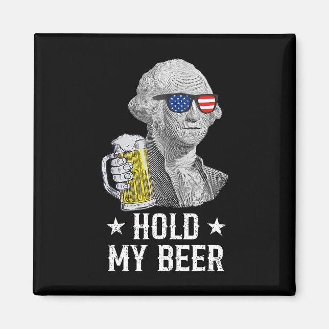 Imã Segure minha cerveja George Washington Patriot Eng (Frente)