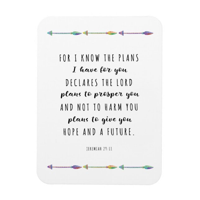 Ímã Sei que tenho planos para você, Magnet (Vertical)