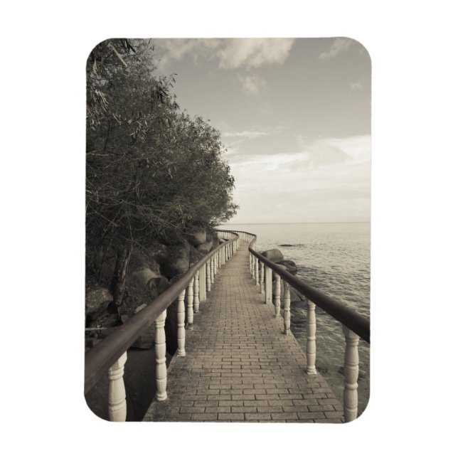 Ímã Seicheles, Ilha Praslin, Anse Bois de Rosa, (Vertical)