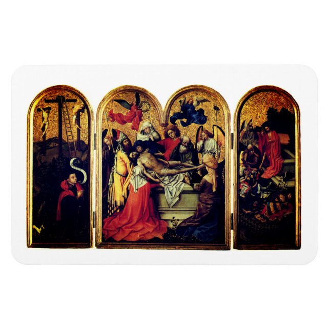 Ímã Seilern Triptych (por Robert Campin) (Horizontal)