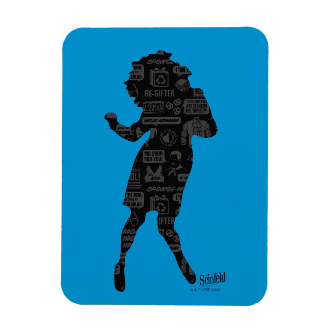 Ímã Seinfeld | Elaine Dance Silhouette (Vertical)