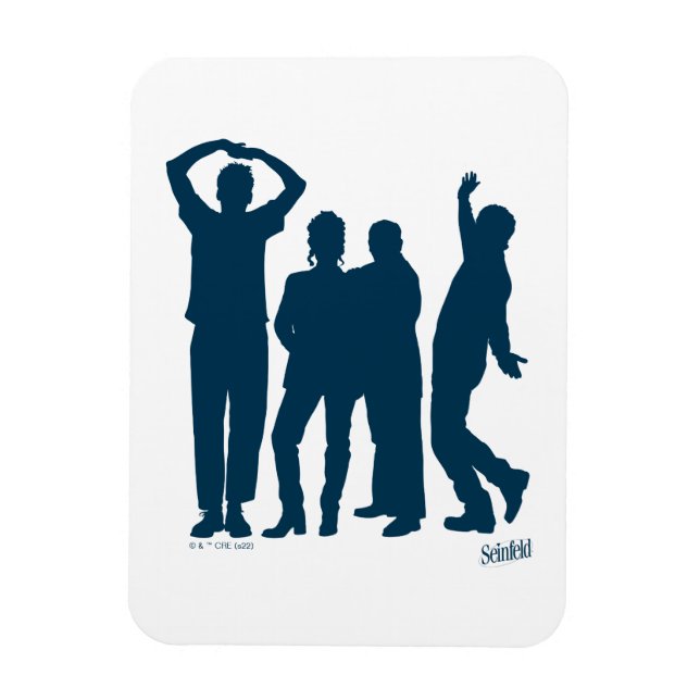 Ímã Seinfeld | Gráfico Silhouette Group (Vertical)