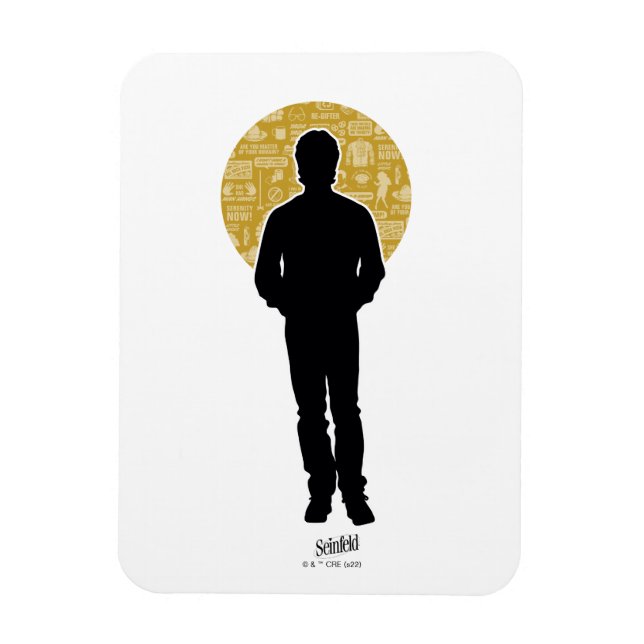 Ímã Seinfeld | Jerry Seinfeld Silhouette (Vertical)