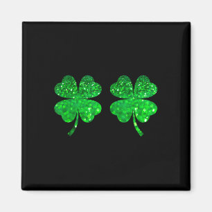 Imã Seio de Trevo Seios Irlandeses Feliz St Patrick