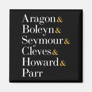 Imã Seis as rainhas musicais - Camiseta de nomes de Am