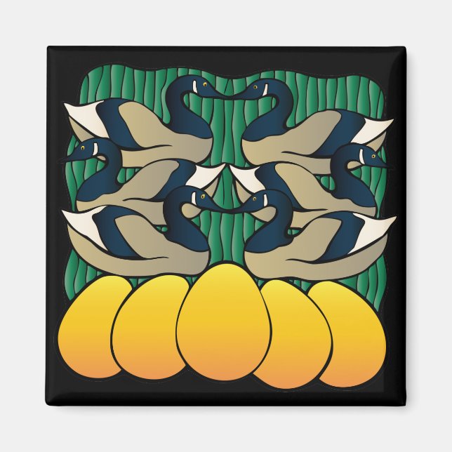 Imã Seis Gansos Lay (Frente)