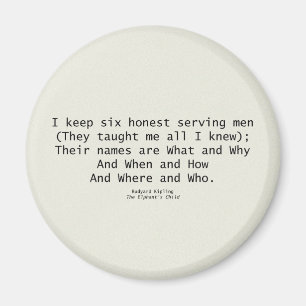 Imã Seis ímãs servindo dos homens