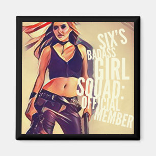 Imã Seis pelotões da menina de Badass: Ímã