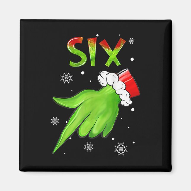 Imã Seis Piadas Seis Sete 6 7 Meme Papai Noel Natal Xm (Frente)