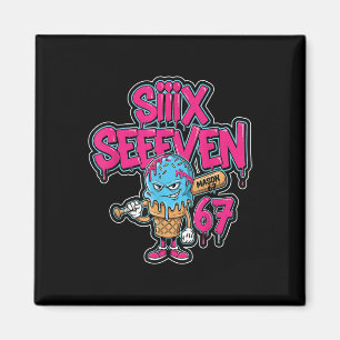 Imã Seis Sete 67 Bysebyll Jogador Sorvete Gotejamento