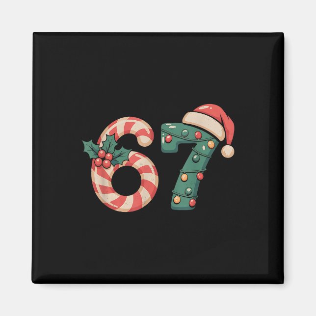 Imã Seis Sete 67 Meme Natal  (Frente)