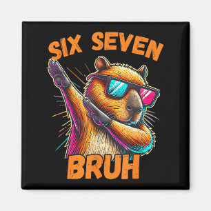 Imã Seis Sete Bruh 67 Capivara Vintage Presente Divert