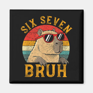 Imã Seis Sete Bruh 67 Meme Divertido Capivara Viral Se