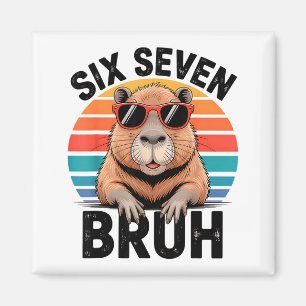 Imã Seis Sete Bruh 6 7 Meme Engraçado Capivara 6 7 