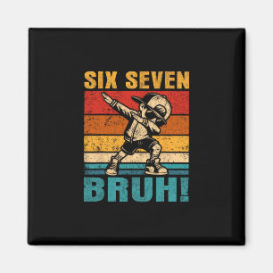 Imã Seis Sete Bruh Dabbing Menino Engraçado 67 Meme Ge