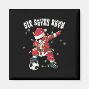 Imã Seis Sete Bruh Natal Futebol Papai Noel Dabbing Di