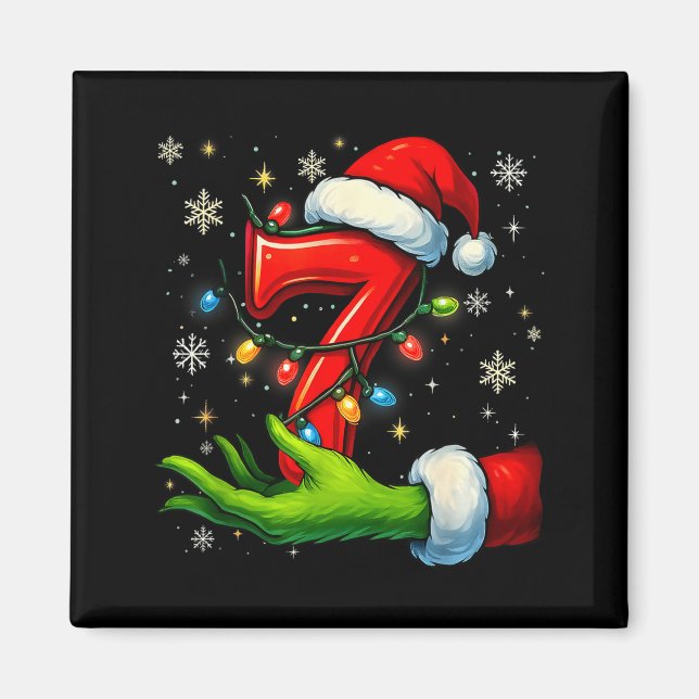 Imã Seis Sete Meme de Natal Engraçado Casal Combinando (Frente)