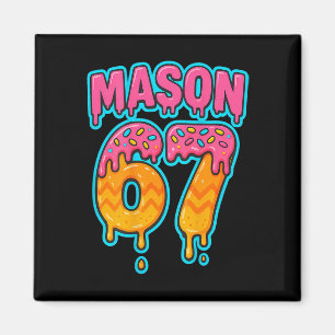Imã Seis Sete Meme Mason 67 Sorvete Gotejamento Engraç