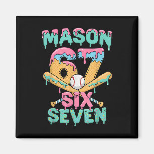 Imã Seis Sete Meme Mason Sorvete Gotejamento Engraçado