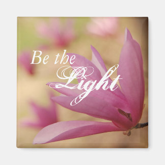 Imã "Seja a Luz", Flor de Tulipas Japonês Inspiraciona