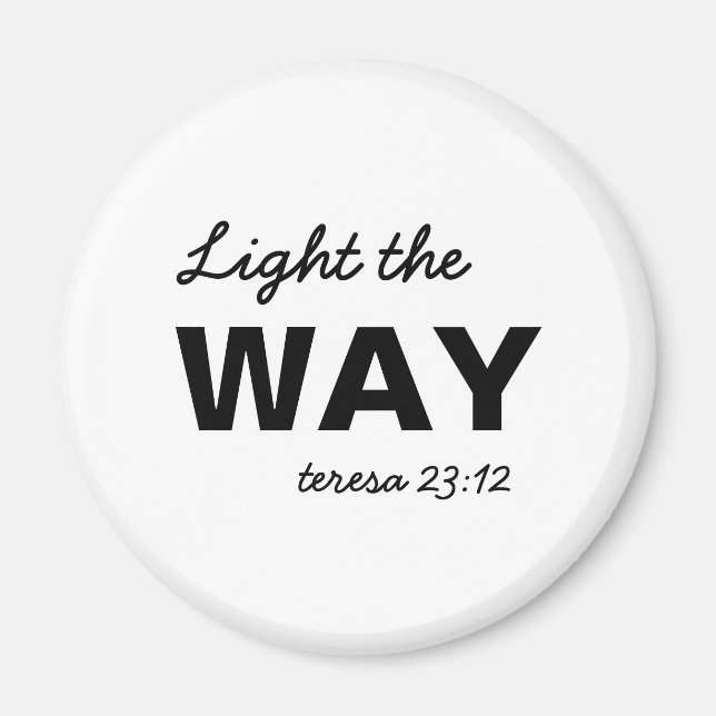 Imã Seja a Luz Versículo de Matthew Christian (Frente)