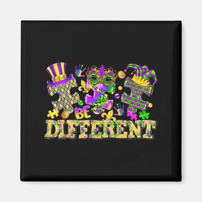 Imã Seja Diferente Mardi Gras Nova Orleans Au (Frente)