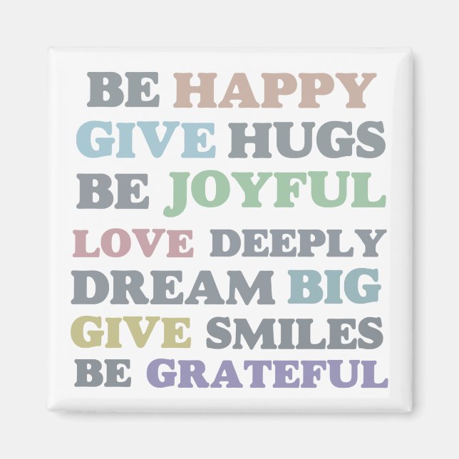 Imã Seja feliz (Frente)