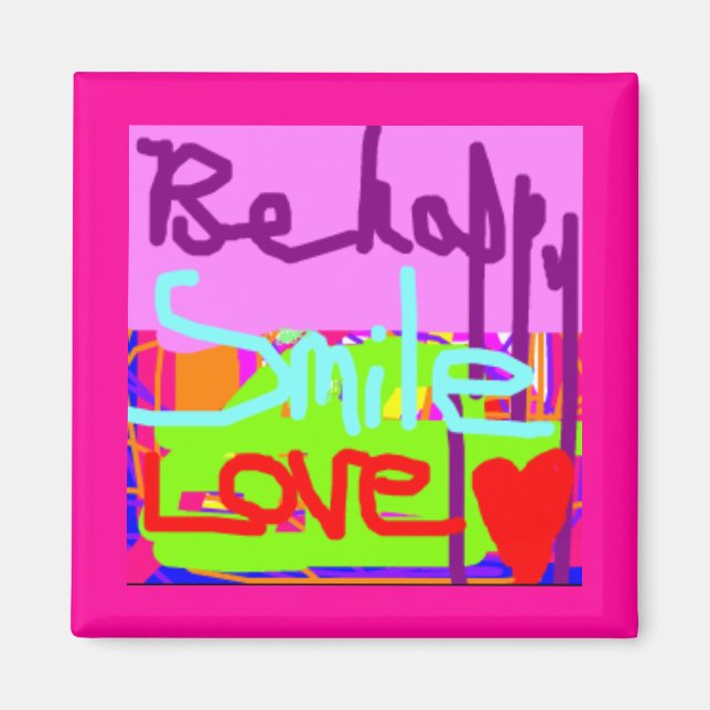 Imã Seja feliz (Frente)