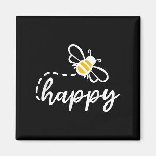 Imã Seja Feliz Seja gentil - Abelhe Feliz, Inspirador,