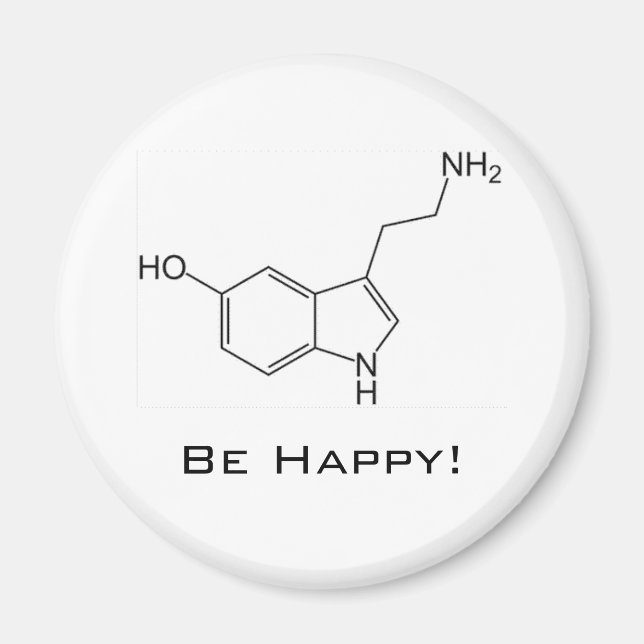 Imã Seja feliz! Serotonina Magnet (Frente)