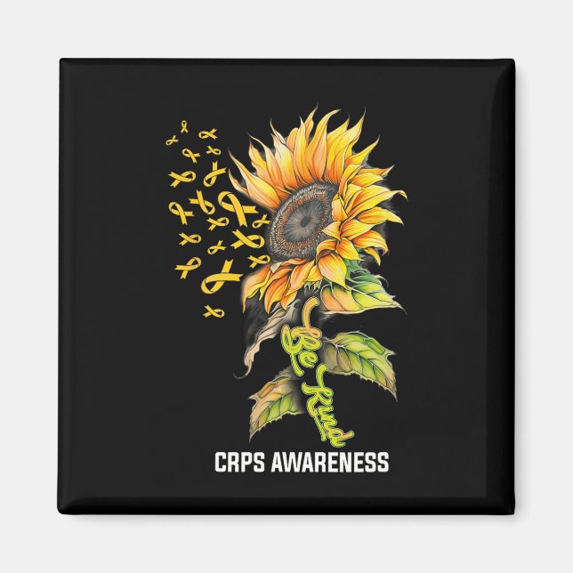 Imã Seja gentil com a consciência do Sunflower CRPS (Frente)
