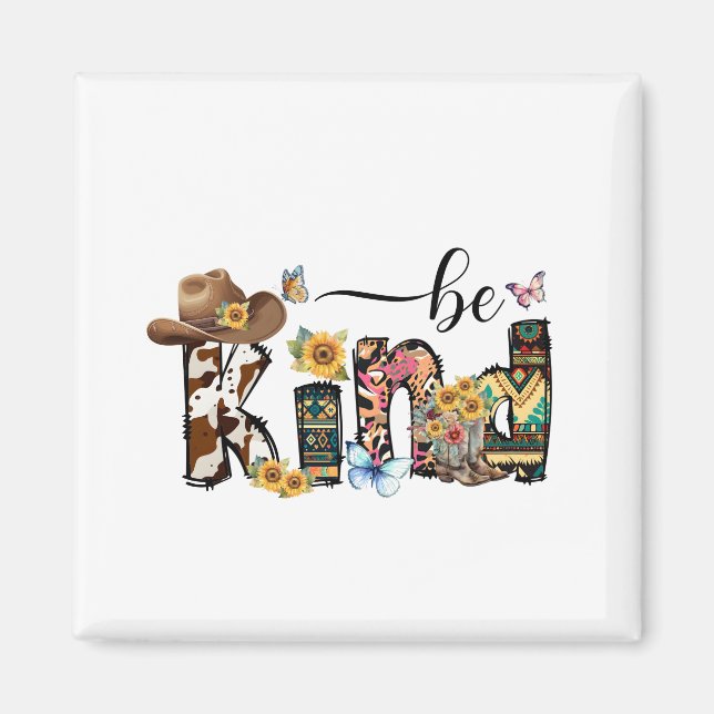 Imã Seja gentil com a flora do girassol (Frente)