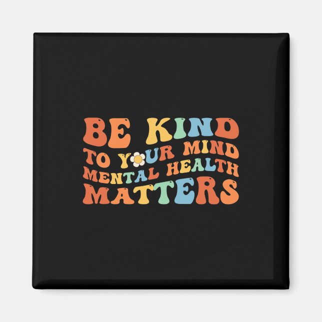 Imã Seja gentil com a sua mente Consciência da saúde m (Frente)