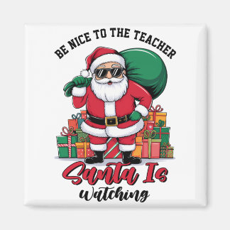 Imã Seja Legal Com O Professor O Papai Noel Está Obser