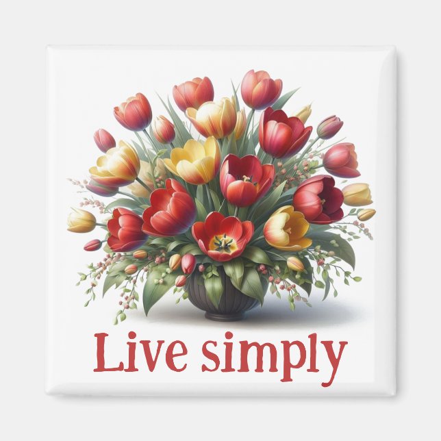 Imã Seja magneta floral (Frente)