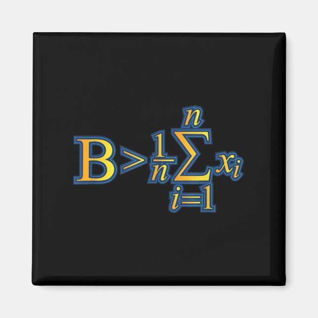 Imã Seja Maior que a Média - Citações de Matemática (Frente)