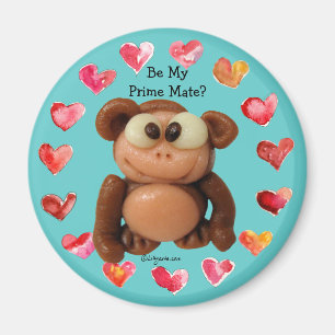 Imã Seja meu ímã personalizado do companheiro macaco