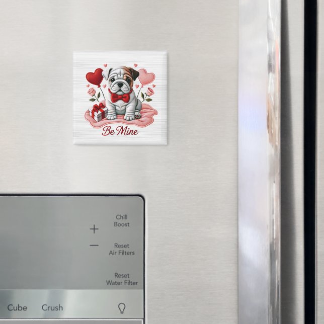 Imã Seja o meu Namorados Inglês Bulldog Magnet (In Situ (Fridge))