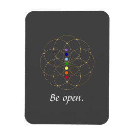 Ímã Seja Open Chakra & Seeds of Life