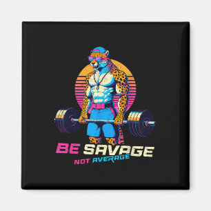 Imã Seja Selvagem Não Média Camiseta de Fisiculturista