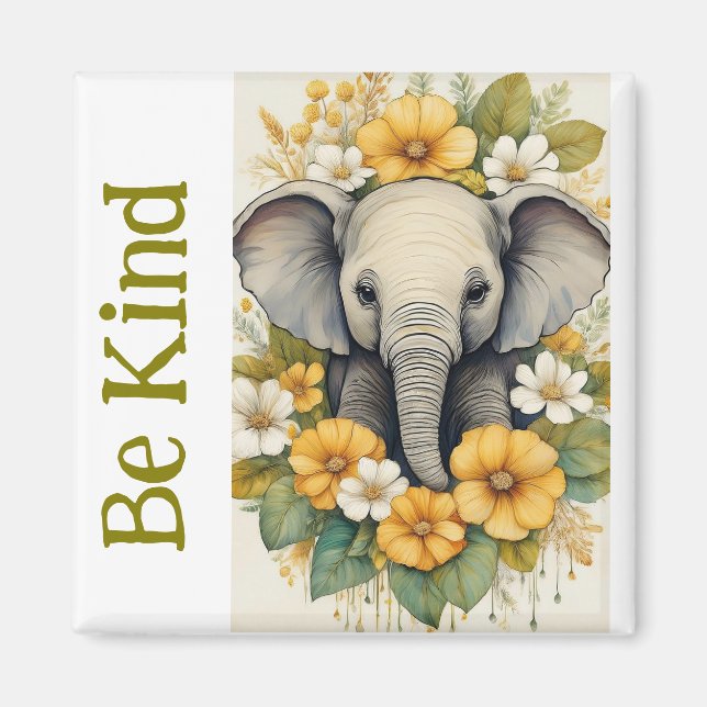 Imã Seja um elefante gentil (Frente)