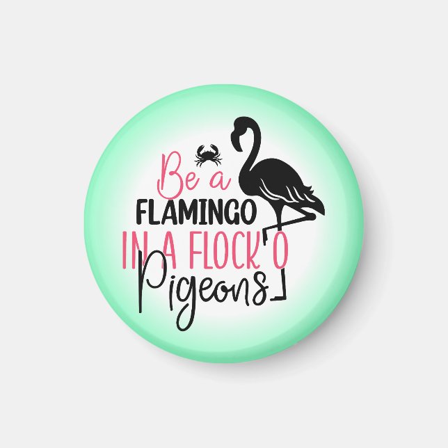 Imã Seja um Flamingo em um Bando de Pombos (Frente)